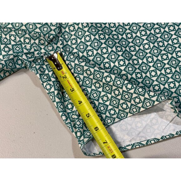 Arizona Jean Co. Mens XL Polyester Drawstring Green Geometric Print Swim Short - Picture 7 of 10